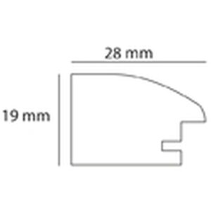 Henzo Soft Cloud Holzrahmen 15x20 cm grau