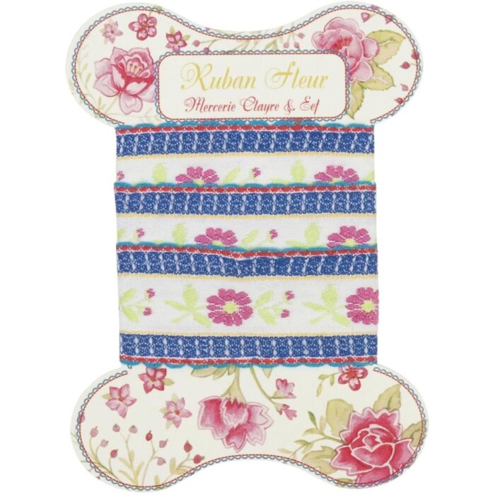 Clayre & Eef Schleifenband ROMANTIQUE FLOWERS 46 cm rosa mittel