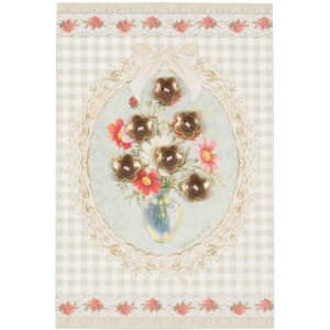 Karte mit Blütenanhängern 10x15 cm