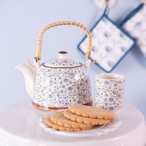 Clayre & Eef Teekanne Ø 14x14 cm Keramik...