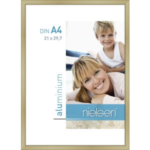 Nielsen Alurahmen Classic 21x29,7 cm gold matt Aluminium...