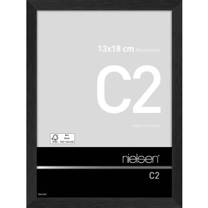 Nielsen C2 Aluminium Bilderrahmen 13x18 cm schwarz matt...