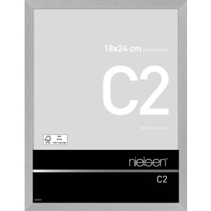 Nielsen C2 Aluminiumrahmen 18x24cm Silber Matt Struktur...