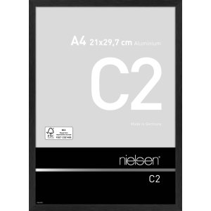 Nielsen C2 Aluminium Wechselrahmen 21x29.7cm schwarz matt