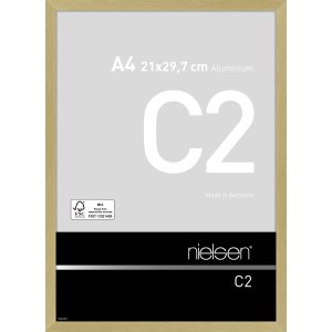 Nielsen Alurahmen C2 21x29,7 cm struktur gold matt...