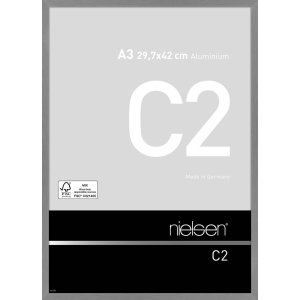 Nielsen Alurahmen C2 Struktur Grau Matt 29,7x42 cm DIN A3...