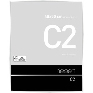Nielsen C2 Aluminium Wechselrahmen 40x50cm Weiß Glanz