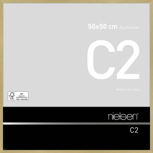 Nielsen C2 Aluminium Wechselrahmen 50x50 cm struktur gold...