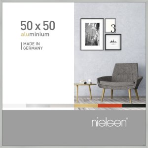 Nielsen Pixel Alurahmen 50x50 cm silber matt