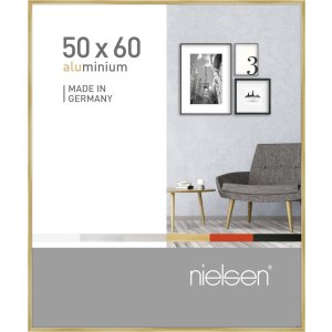Nielsen Alurahmen Pixel 50x60 cm gold glanz Premiumglas