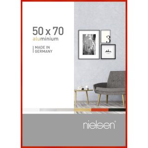 Nielsen Alurahmen Pixel 50x70 cm tornado rot Premium...