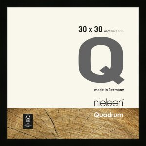 Nielsen Quadrum Holzrahmen 30x30 cm schwarz Kiefer...