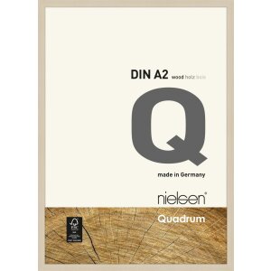 Nielsen Quadrum Holzrahmen 42x59.4cm Ahorn DIN A2 Normalglas