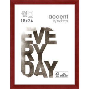 Nielsen Zoom Holzrahmen 18x24 cm rot