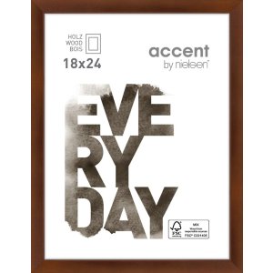 Nielsen Zoom Bilderrahmen 18x24 cm walnuss Holz mit Glas...