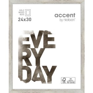 Nielsen Zoom Holzrahmen 24x30 cm silber zeitloses Profil...