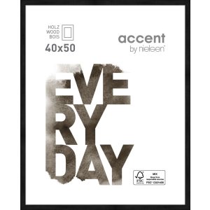 Nielsen Zoom Bilderrahmen 40x50 cm schwarz Aluminium...