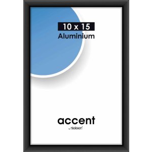 Nielsen Accent Alurahmen 10x15 cm schwarz matt