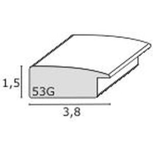 Deknudt Holzrahmen S53G schwarz 30x90 cm