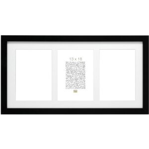 Deknudt Holzgalerierahmen S66KA3 schwarz 3 Fotos 13x18 cm