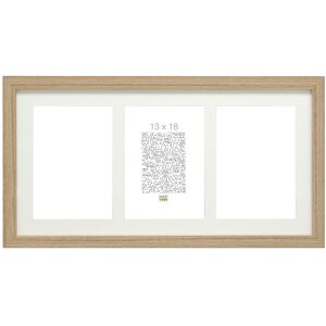 Deknudt S66KB3 Galerierahmen 3 Fotos 13x18 cm Natur Holz