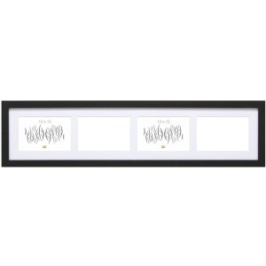 Holzgalerierahmen S66KC4 schwarz 4 Fotos 13x18 cm