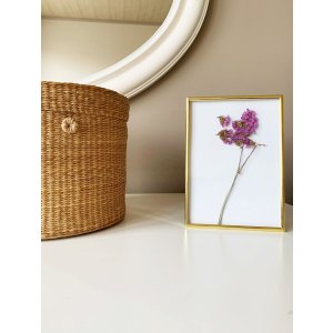 Deknudt S58MS Bilderrahmen Gold 13x18 cm Massivmessing Glas Rückwand Aufsteller