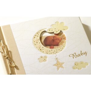 Walther Babyalbum Bambini 28x25 cm 60 weiße Seiten...