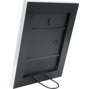 Deknudt Holzrahmen S43RE 15x20 cm weiß - Silberkante