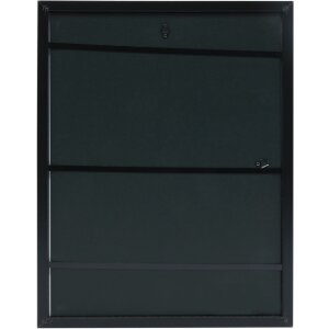 Deknudt S42JD Kunststoffrahmen 15x20 cm schwarz silberne Innenkante