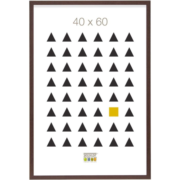 Deknudt MDF-Holzrahmen S44C dunkelbraun 40x60 cm