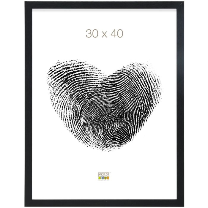 Deknudt MDF Holzrahmen S44C 10x15 cm schwarz Hoch- und Querformataufhängung