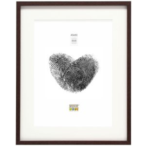 Holzrahmen S40A dunkelbraun 15x20 cm - 13x18 cm