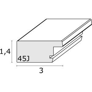 Holzrahmen S45J Basic 13x18 cm dunkelbraun