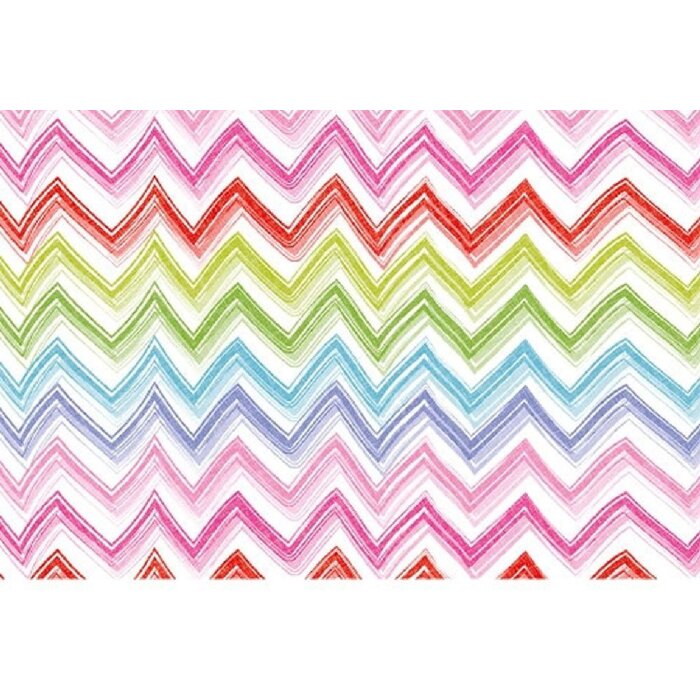 Artebene Papierbogen Zik Zak Streifen 50x70 cm 80g/m² Basteln Verpacken