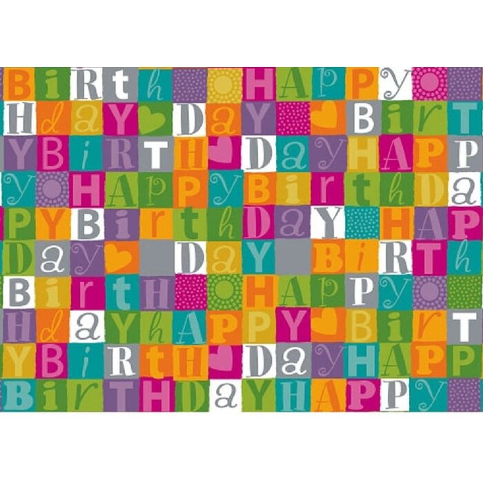 Artebene Papierbogen 50x70cm Happy Birthday Pablo