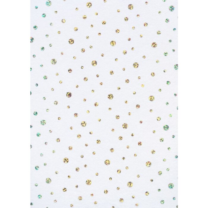 Artebene Papierbogen 50x70 cm Dots Vlies weiß silber 80g