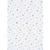Artebene Papierbogen 50x70 cm Dots Vlies weiß silber 80g