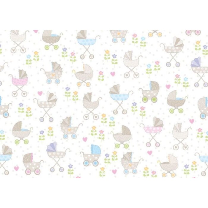 Artebene Papierbogen 50x70 cm Kinderwagen natur Bastelpapier 80g/m²