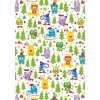 Artebene Papierbogen Weihnachtsmonster 70x100 cm 80 g/m² Bastelpapier