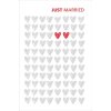 ARTEBENE Karte Just Married Herzen Hochzeitskarte in Rot Größe A6