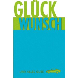 Artebene Karte Laser Glückwunsch