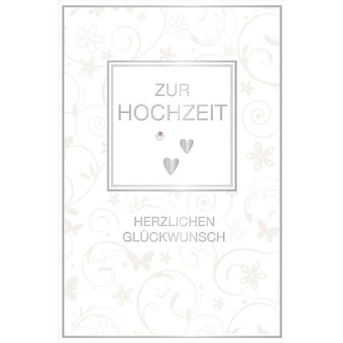 ARTEBENE Karte Hochzeit Ranke Schmetterling Motivkarte mit Umschlag