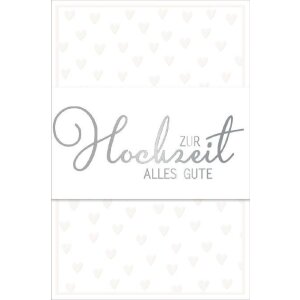 ARTEBENE Karte Hochzeit Herzen Motiv Hochzeitskarte mit...