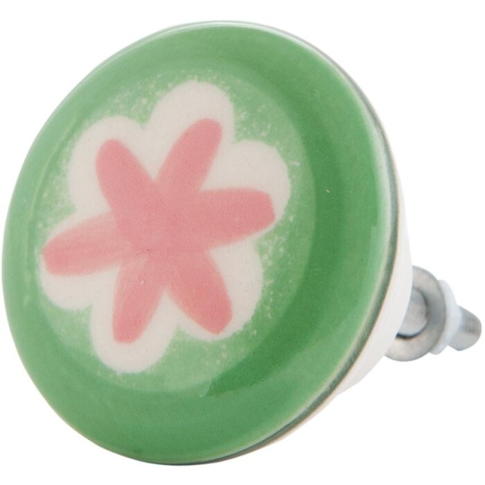 Floare verde roșu (63084)