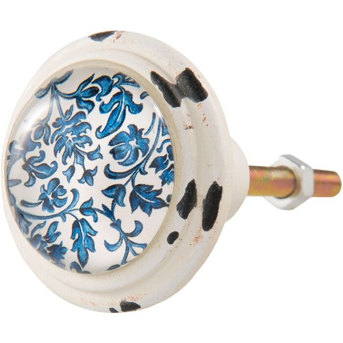 Frunze alb albastru (6Y2471)