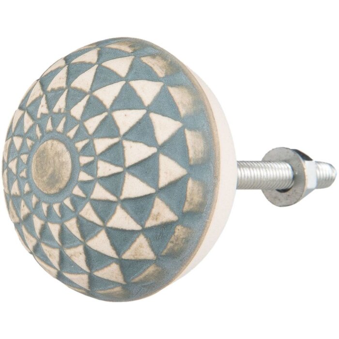 Triunghi albastru alb (63875)